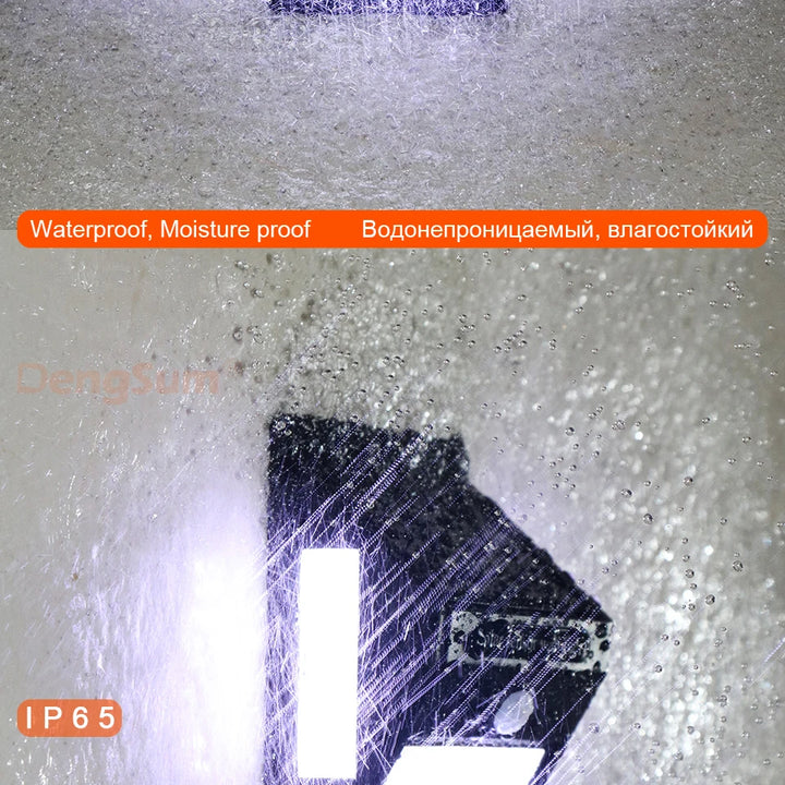 PIR Motion Sensor 100LED Sunlight control 3 sided Solar Energy Street light Yard Path Home Garden Solar Power lamp Wall Light