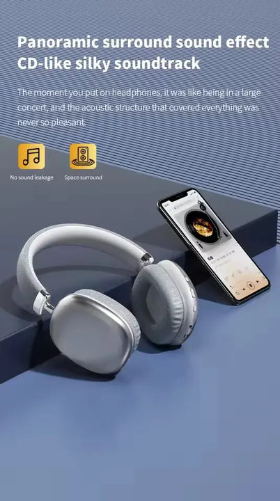 NEW T10 Pro Max Air Wireless Bluetooth Headphones Noise Cancelling Earphones Mic Pods Over Ear Sports Gaming Headset For iPhone