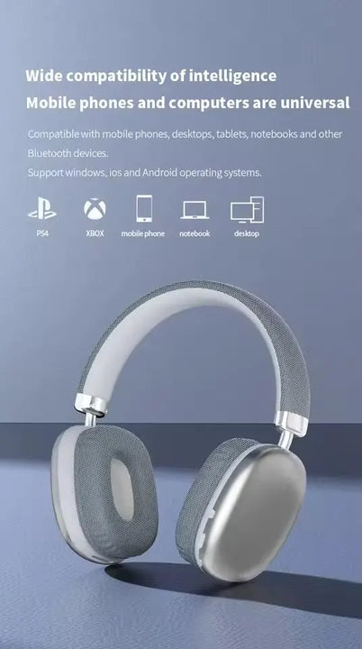 NEW T10 Pro Max Air Wireless Bluetooth Headphones Noise Cancelling Earphones Mic Pods Over Ear Sports Gaming Headset For iPhone