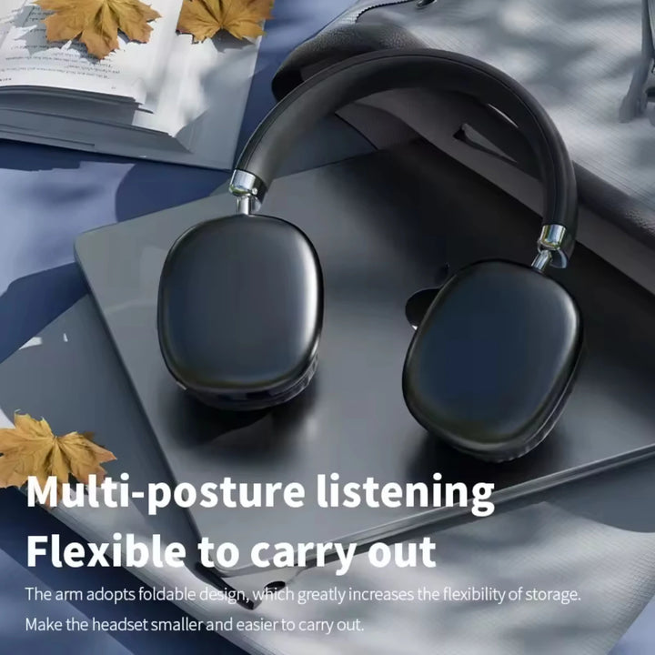 NEW T10 Pro Max Air Wireless Bluetooth Headphones Noise Cancelling Earphones Mic Pods Over Ear Sports Gaming Headset For iPhone