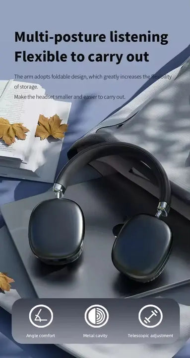 NEW T10 Pro Max Air Wireless Bluetooth Headphones Noise Cancelling Earphones Mic Pods Over Ear Sports Gaming Headset For iPhone