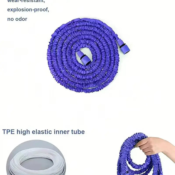 25FT-200FT Expandable Magic Hose Lightweight Design Durable Materials 7 Water Spraying Functions Gun Home Garden Watering Tools