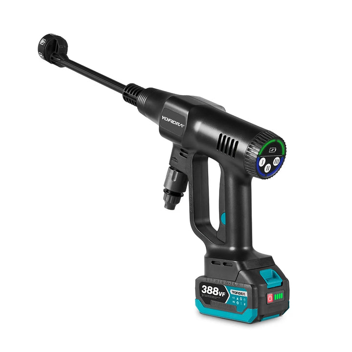 YOFIDRA 200Bar Brushless High Pressure Car Washer Gun 6 IN 1 Electric Garden Washing Water Spray Gun  For Makita 18V Battery Pin