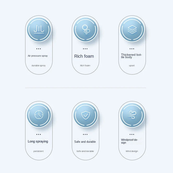 2L Hand Pump Foam Sprayer with 3 Types of Nozzle Hand Pneumatic Foam Cannon Snow Foam Car Wash Spray Bottle Car Window Cleaning