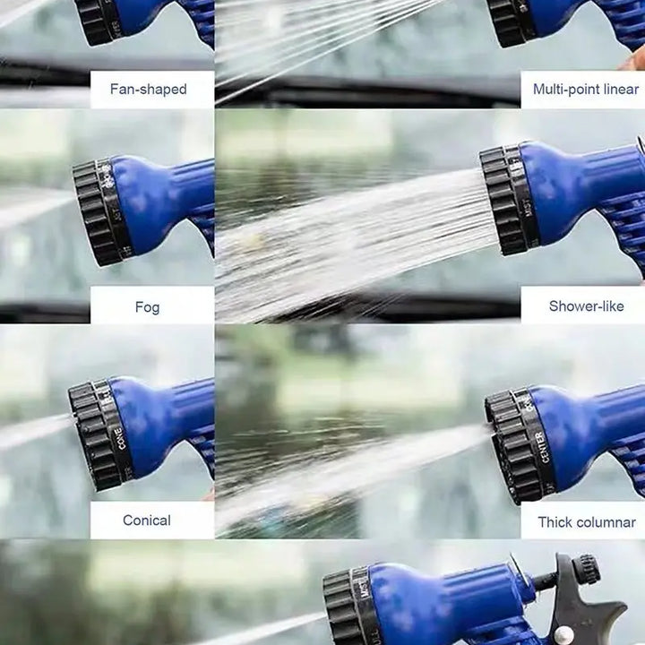 25FT-200FT Expandable Magic Hose Lightweight Design Durable Materials 7 Water Spraying Functions Gun Home Garden Watering Tools