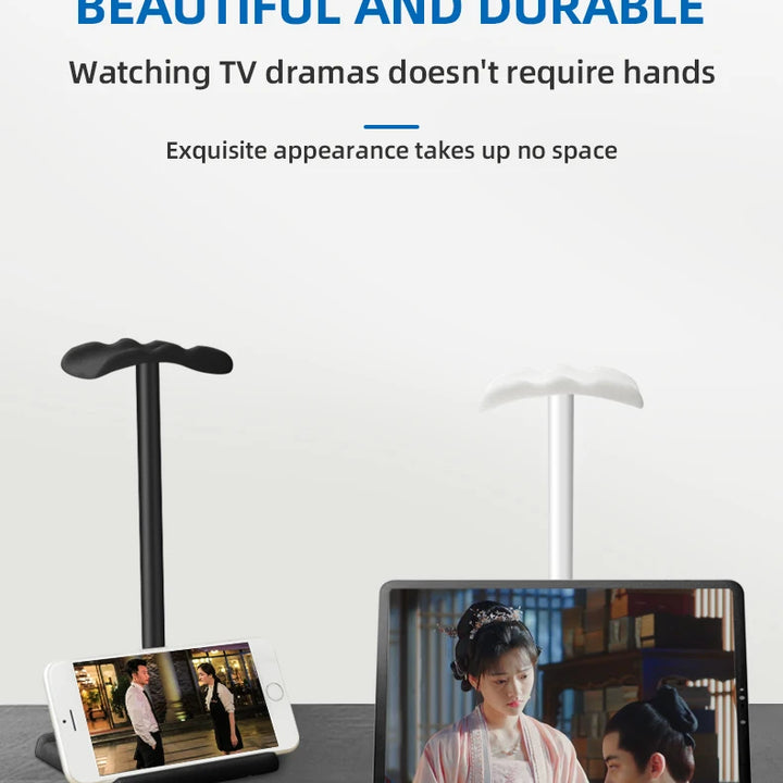 Universal Headphone Stand Rack Space Desktop Organizer Earphone Mount Hanger Headset Stand Support With Mobile Phone&Tablet Stan