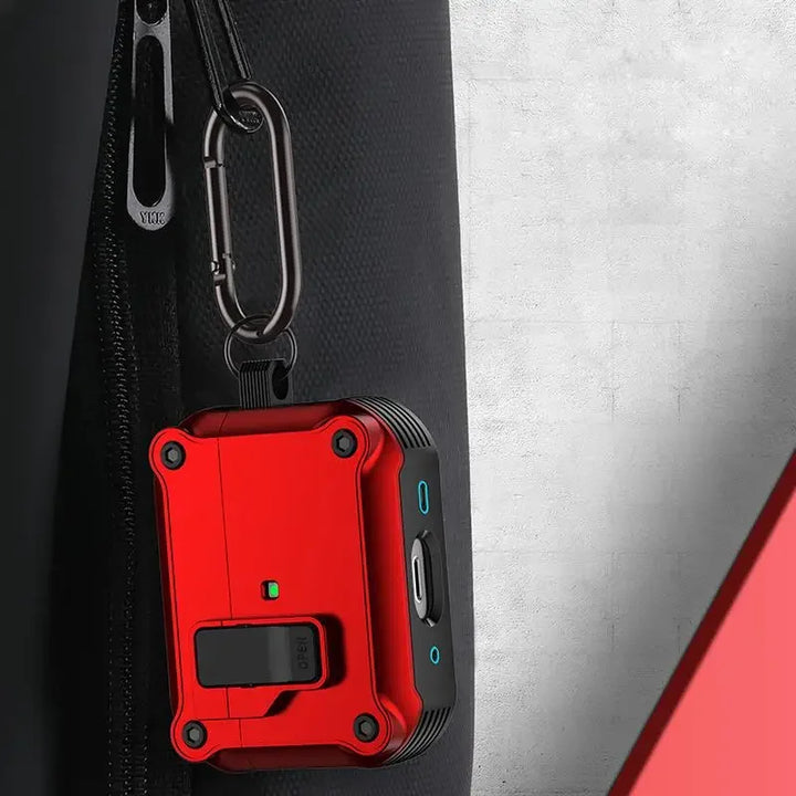 Security Lock Cover for AirPods Pro 3 2025 Case for AirPods Pro3 Pro 3rd Gen 2025 Cases Shockproof PC Headphone Fundas With Hook