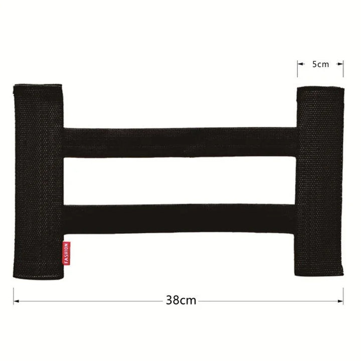 Car Back Rear Trunk Elastic Mesh Fixed Straps Car Interior Organizer Extinguisher Storage Net Seat Back Fixing Bag Car Accessory