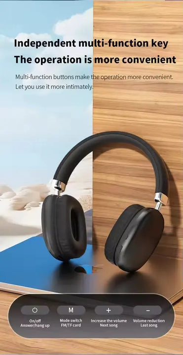 NEW T10 Pro Max Air Wireless Bluetooth Headphones Noise Cancelling Earphones Mic Pods Over Ear Sports Gaming Headset For iPhone