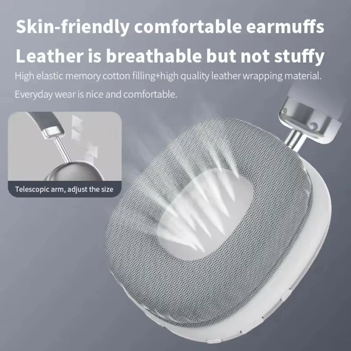 NEW T10 Pro Max Air Wireless Bluetooth Headphones Noise Cancelling Earphones Mic Pods Over Ear Sports Gaming Headset For iPhone