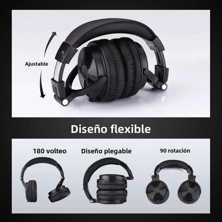 Oneodio Pro-C Bluetooth Wireless Headphones With Mic 110Hr Hi-Res Over Ear Bluetooth 5.2 Headset Earphone For Phone PC Sports