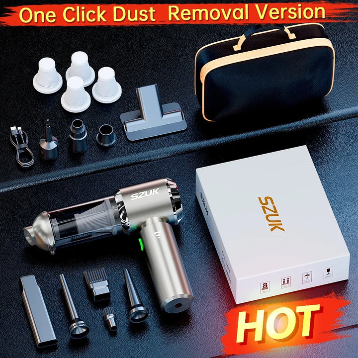 SZUK C012 985000Pa Car Vacuum Cleaner Portable Handheld Wireless Machianr Mini Vacuum Cleaner Strong Suction Car Vacuum Cleaner