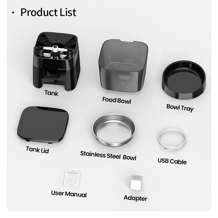 Alimentador automático ROJECO: control inteligente y práctico para alimentos secos