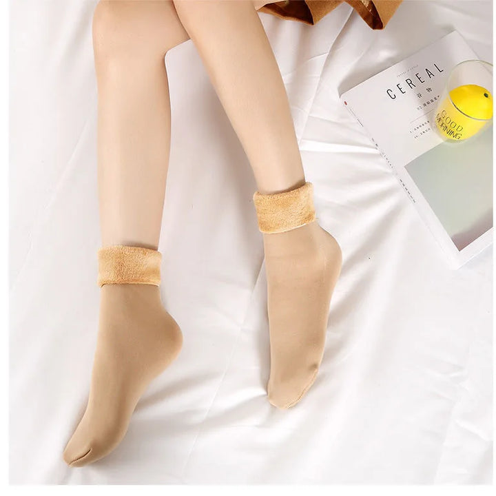 Calcetines térmicos de invierno – Lana y cachemir, cálidos y supersuaves (5 pares)