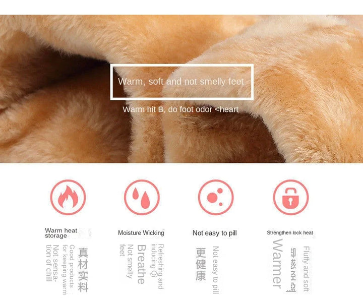 Calcetines térmicos de invierno – Lana y cachemir, cálidos y supersuaves (5 pares)