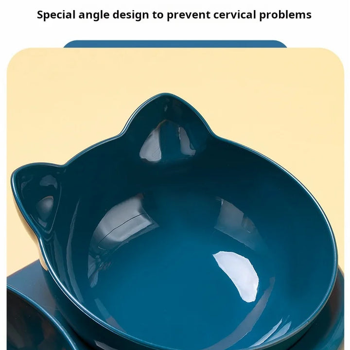 Comedero para gatos 3 en 1: agua, comida y comodidad en un solo diseño