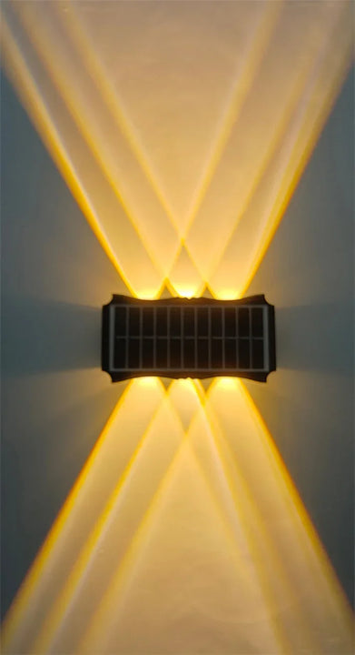 Solar Wall Lamp Outdoor Solar LED Light Waterproof Up And Down Luminous Lighting Balcony Yard Garden Decoration Lights