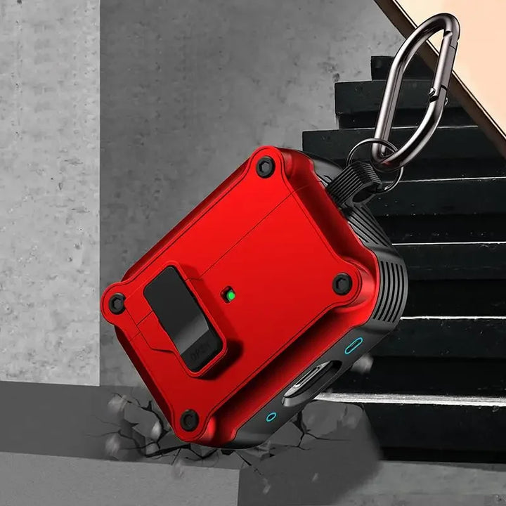 Security Lock Cover for AirPods Pro 3 2025 Case for AirPods Pro3 Pro 3rd Gen 2025 Cases Shockproof PC Headphone Fundas With Hook