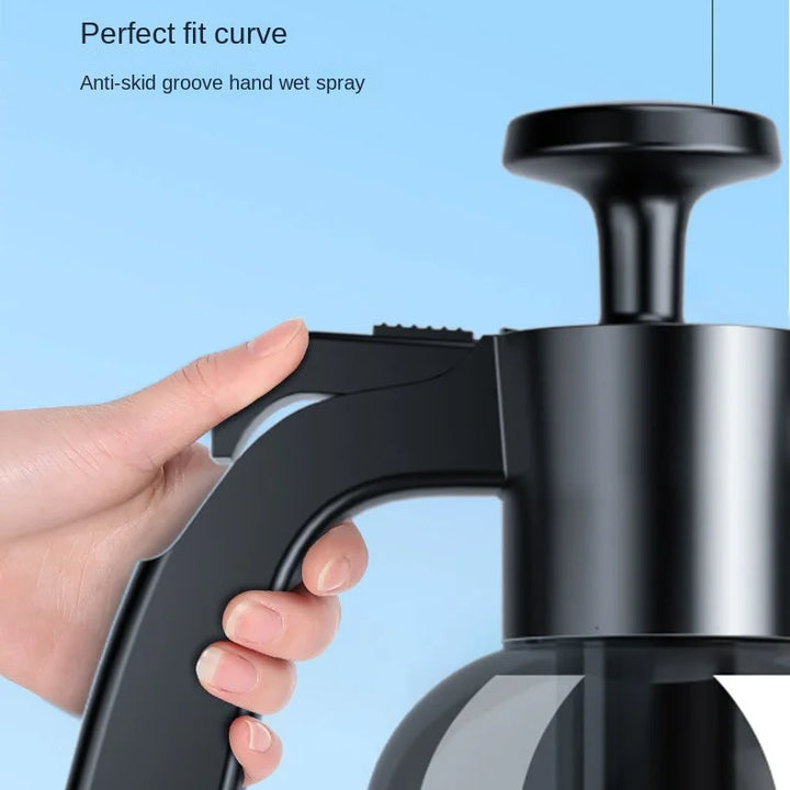 2L Hand Pump Foam Sprayer with 3 Types of Nozzle Hand Pneumatic Foam Cannon Snow Foam Car Wash Spray Bottle Car Window Cleaning