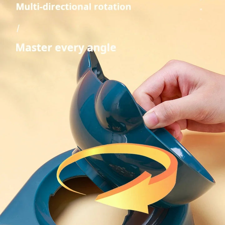 Comedero para gatos 3 en 1: agua, comida y comodidad en un solo diseño