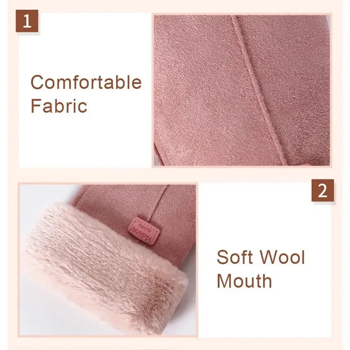 Guantes de invierno para mujer: cálidos, aterciopelados y compatibles con pantallas táctiles
